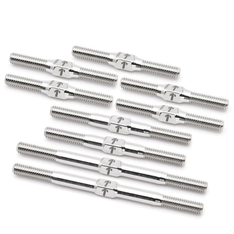 1UP Racing Pro Duty Titanium Turnbuckle Set - AE TC8 - Raw Finish — Hardware and Tools