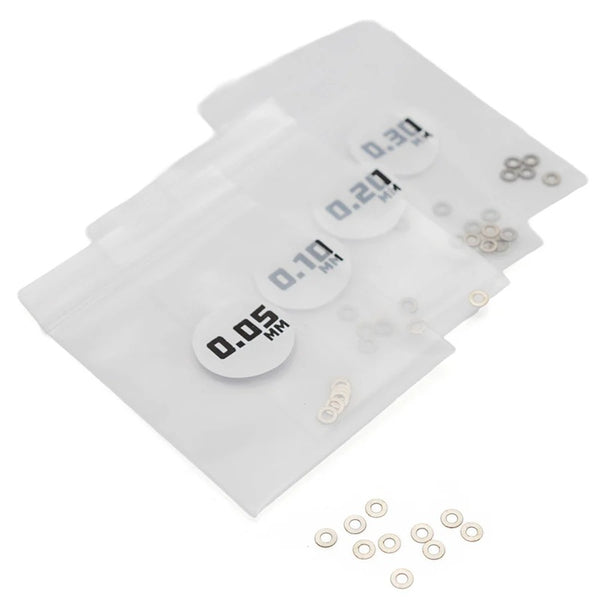 MicroTune Shims - 2mm ID x 0.05, 0.10, 0.20, 0.30 - 10pcs - Echo Six Hobbies