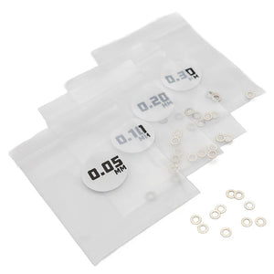 MicroTune Shims - 2.5mm ID x 0.05, 0.10, 0.20, 0.30 - 10pcs - Echo Six Hobbies
