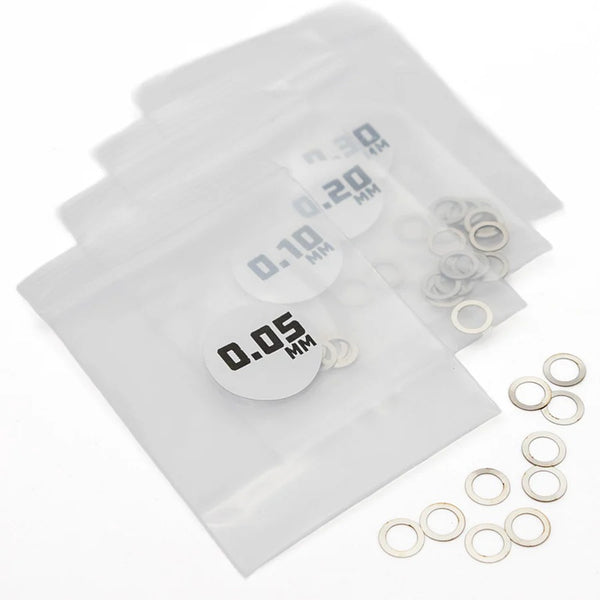 MicroTune Shims - 5mm ID x 0.05, 0.10, 0.20, 0.30 - 10pcs - Echo Six Hobbies