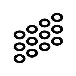 3x6x0.25mm Precision Aluminum Shims, Black - Echo Six Hobbies