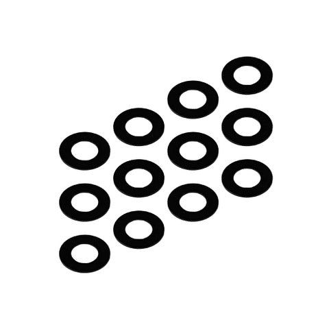 3x6x0.25mm Precision Aluminum Shims, Black - Echo Six Hobbies