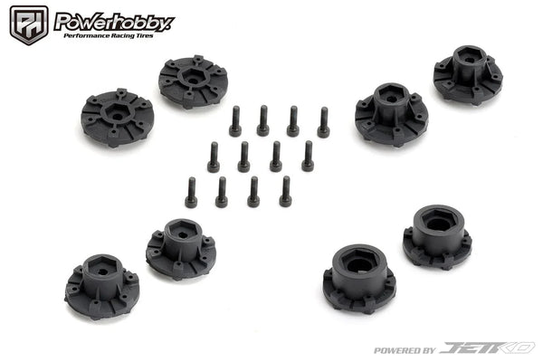 Powerhobby 1/10 2.8 ST RockForm Belted Tires (2) with Removable Hex Wheels