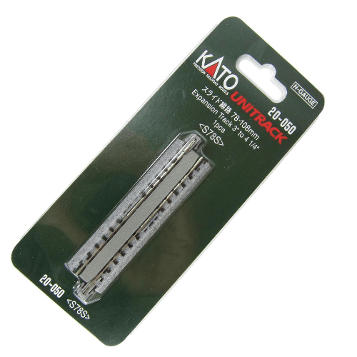 Kato 20-050 N Scale 78mm - 108mm (3" - 4 1/4") Expansion Track [1 pc] UniTrack