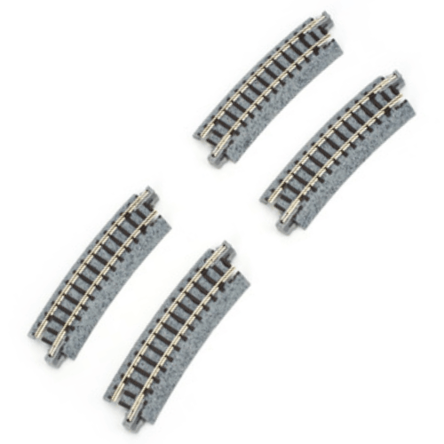 Kato 20-111 N Scale 282mm (11") Radius 15º Curve Track [4 pcs] UniTrack