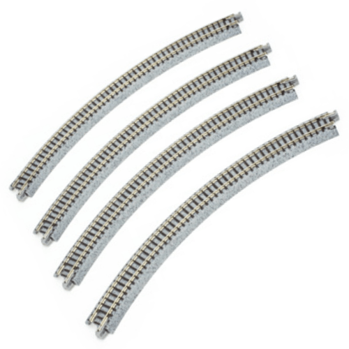 Kato 20-120 N Scale 315mm (12 3/8") Radius 45º Curve Track [4 pcs] UniTrack
