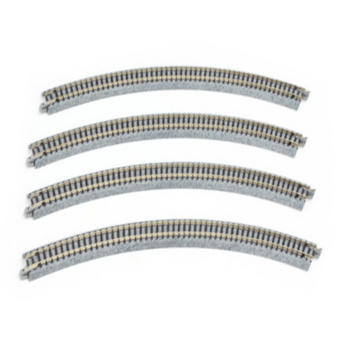 Kato 20-132 N Scale 348mm (13 3/4") Radius 45º Curve Track [4 pcs] UniTrack