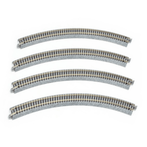 Kato 20-132 N Scale 348mm (13 3/4") Radius 45º Curve Track [4 pcs] UniTrack