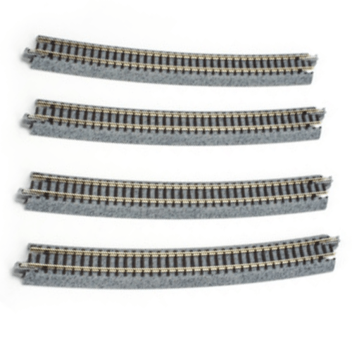 Kato 20-150 N Scale 718mm (28 1/4") Radius 15º Curve Track [4 pcs] UniTrack