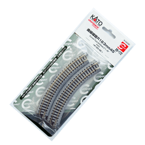 Kato 20-172 N Scale Compact 183mm (7") Radius 45º Curve Track [4 pcs] UniTrack