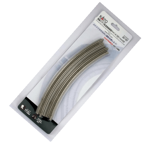 Kato 20-187 N CS Double Track Superelevated Curve Track (2 pcs) UniTrack