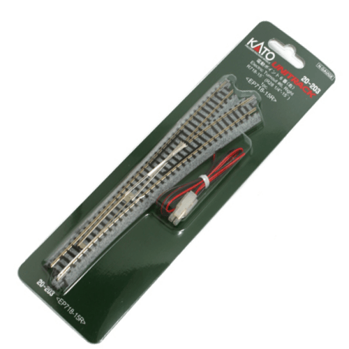 Kato 20-203 N #6 Right Turnout with 718mm (28 1/4") Radius Curve UniTrack