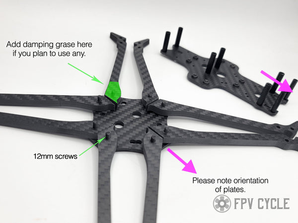 FPVCycle - Sonicare (X4) 5" Frame Kit