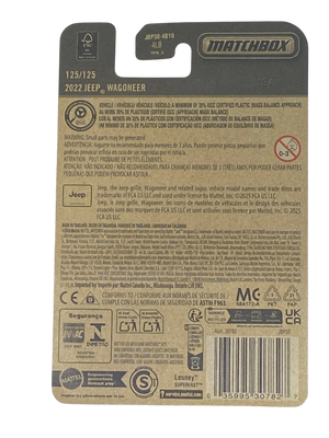Matchbox 2022 Jeep Wagoneer - 2025 Matchbox Series 125/125