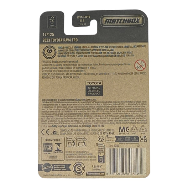 Matchbox 2023 Toyota Rav4 TRO - Matchbox 2025 Series 17/125