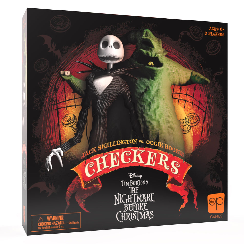 Little Shop of Magic Checkers: Disney Tim Burton The Nightmare Before Christmas — Board Game