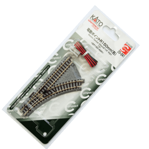 Kato 20-241 N Compact Right Hand Electric Turnout R150mm 45 Degree UniTrack