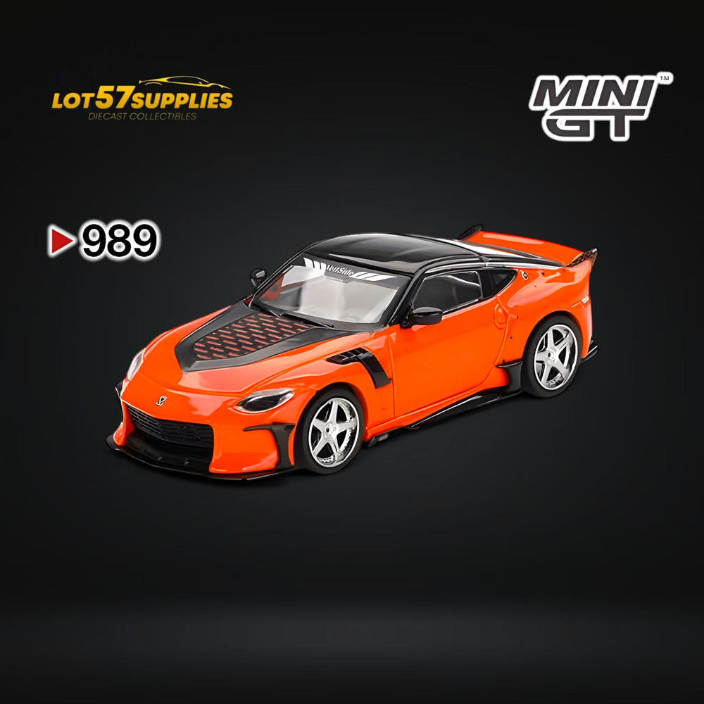 (Pre-Order) Mini-GT Nissan Z VeilSide FFZ400 Orange #989 1:64