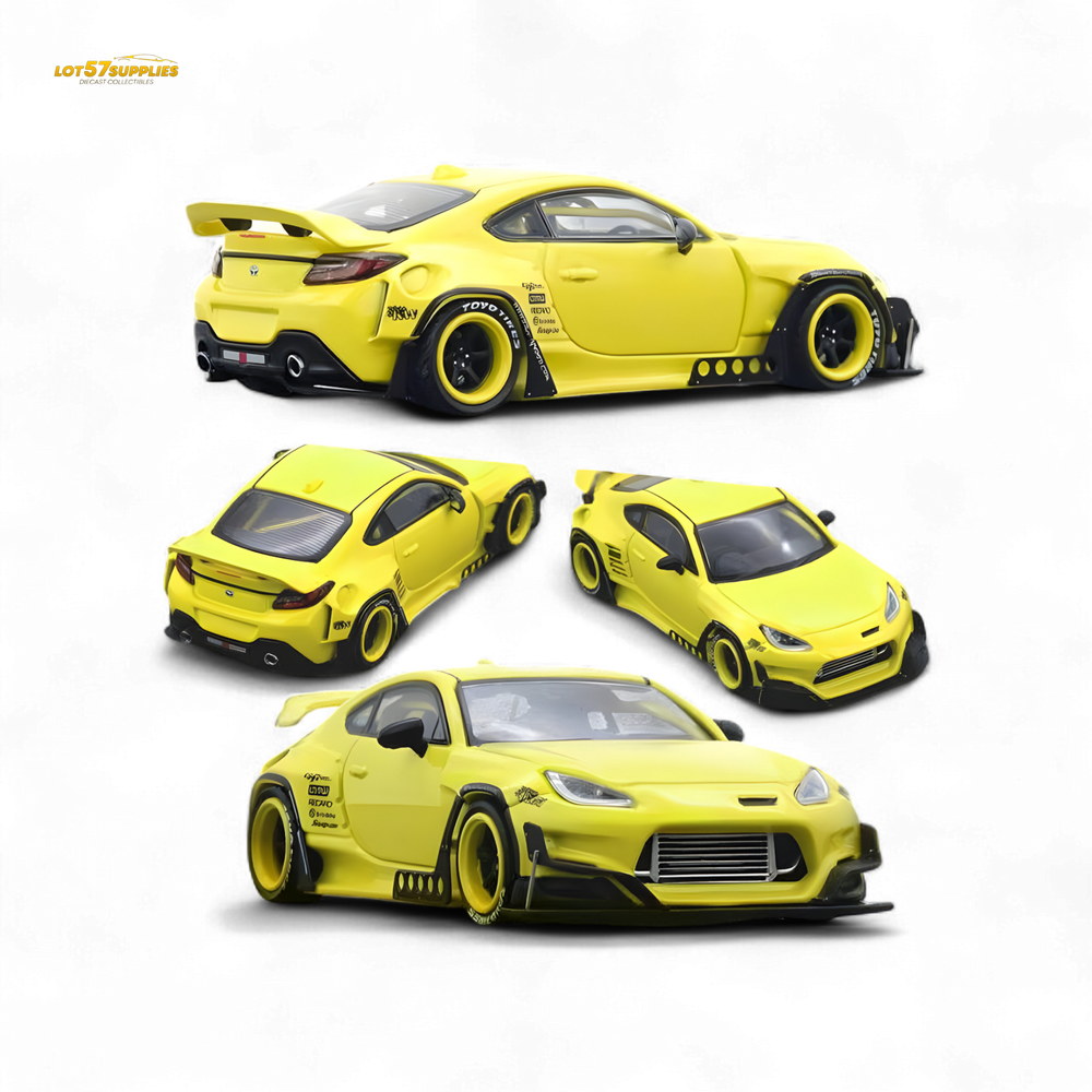 (Pre-Order) INNO64 Toyota GR86 Pandem - Yellow 1/64