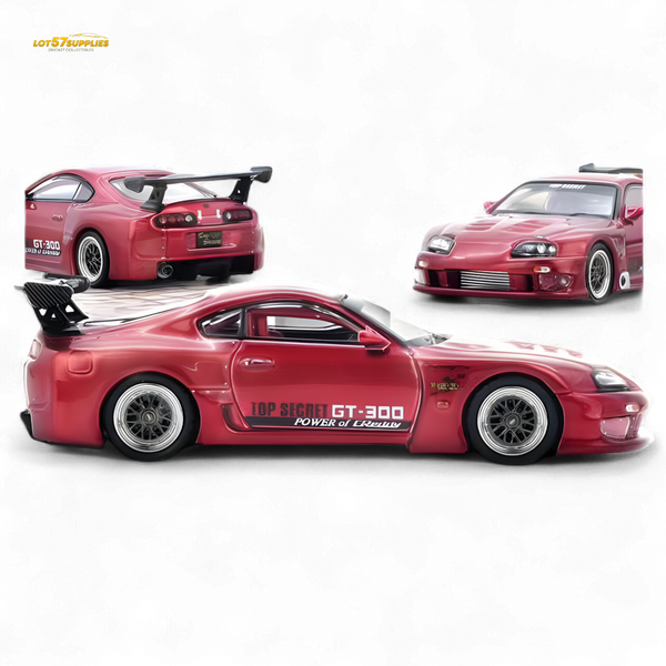(Pre-Order) INNO64 Toyota Supra A80 Top Secret - Red 1:64