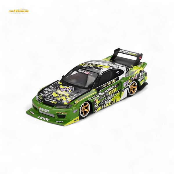 (Pre-Order) MINI-GT Nissan LB-Super Silhouette S15 Silvia #555 V2 2024 Formula Drift Japan - 1:64