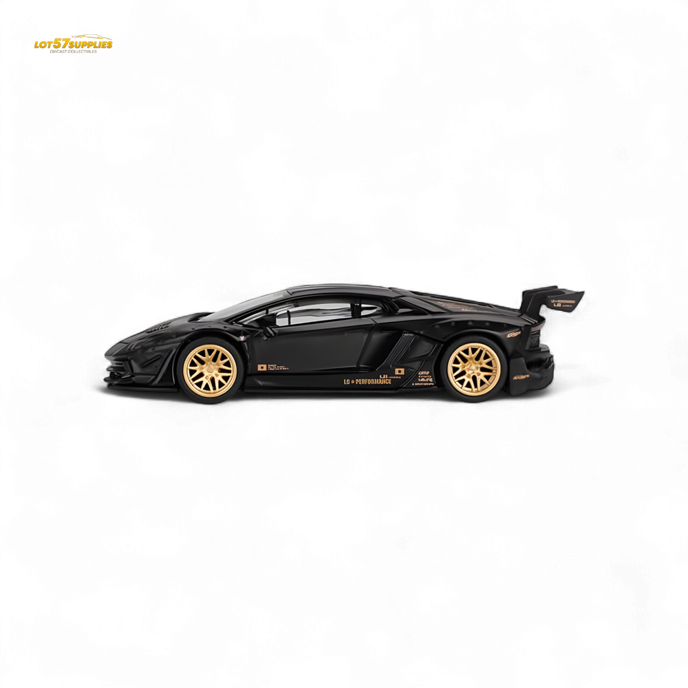 (Pre-Order) Mini-GT LB★WORKS Lamborghini Aventador Matte Black 1:64