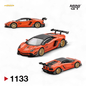 (Pre-Order) Mini GT Lamborghini Aventador Orange 1:64