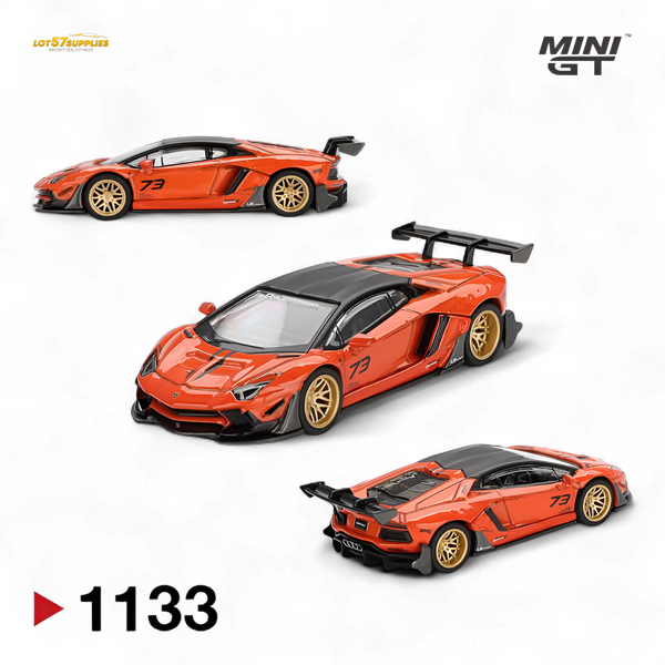 (Pre-Order) Mini GT Lamborghini Aventador Orange 1:64