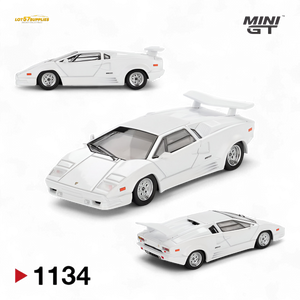 (Pre-Order) Mini-GT Lamborghini Countach 25th Anniversary White 1:64
