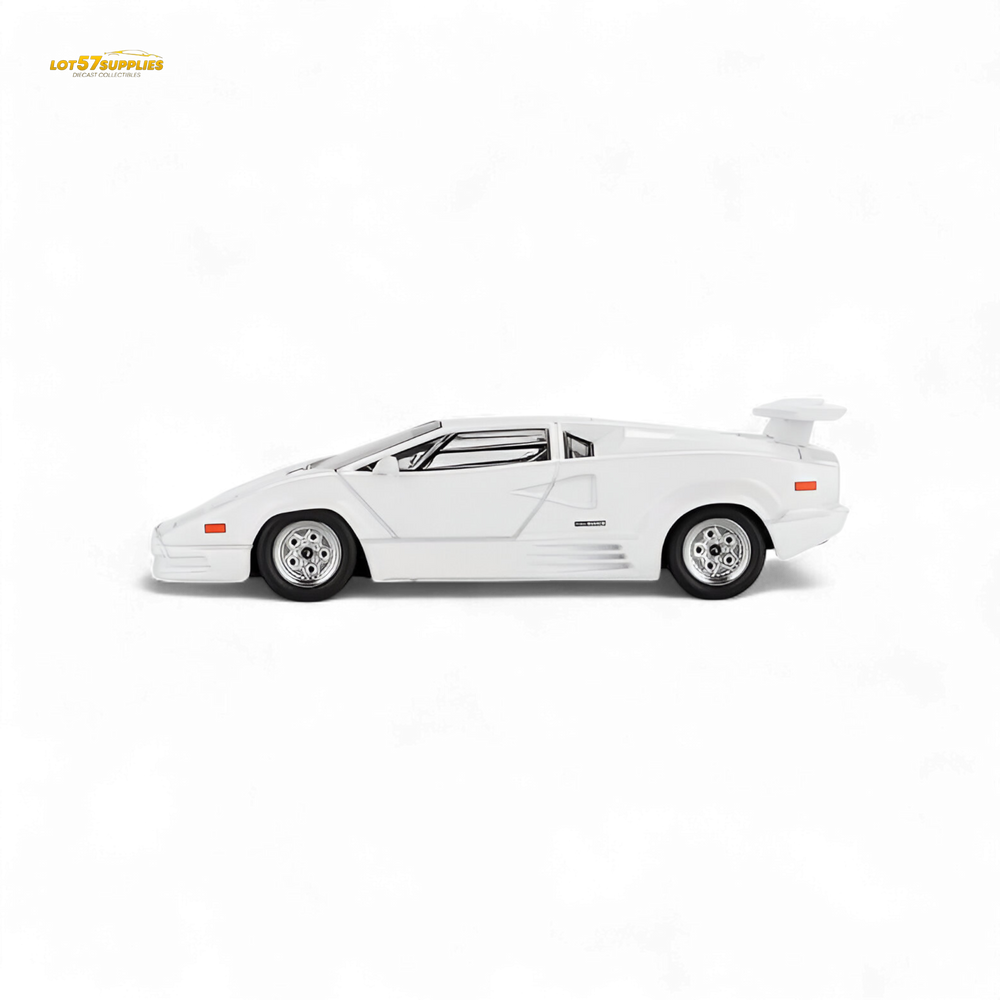 (Pre-Order) Mini-GT Lamborghini Countach 25th Anniversary White 1:64