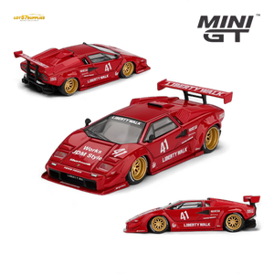 (Pre-Order) MiniGT Lamborghini Countach LB-WORKS Red 1:64