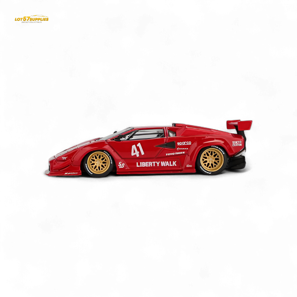 (Pre-Order) MiniGT Lamborghini Countach LB-WORKS Red 1:64