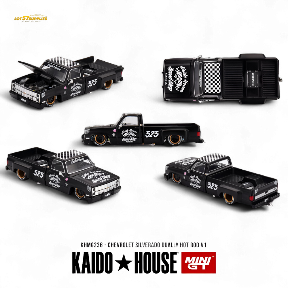 (Pre-Order) KAIDO Chevrolet Silverado Dually Hot Rod V1 1:64