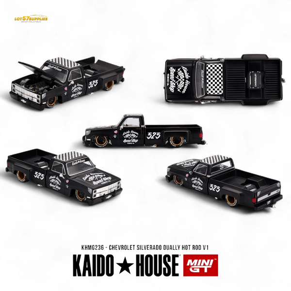 (Pre-Order) KAIDO Chevrolet Silverado Dually Hot Rod V1 1:64