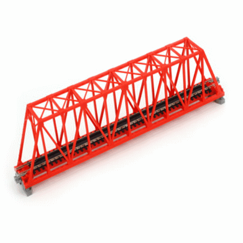 Kato 20-430 N Scale 248mm (9 3/4") Single Track Truss Bridge, Red
