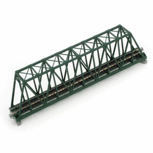 Kato 20-431 N Scale 248mm (9 3/4") Single Track Truss Bridge, Green