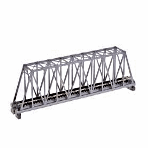 Kato 20-433 N Scale 248mm (9 3/4") Single Track Truss Bridge, Silver