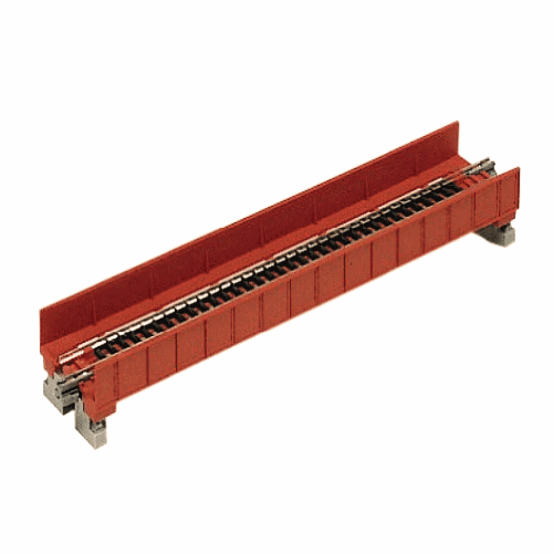 Kato 20-450 N Scale 186mm (7 5/16") Single Track Plate Girder Bridge Red