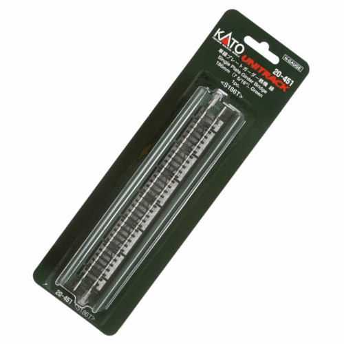 PowerHobby Kato 20-451 N Scale 186mm (7 5/16") Single Track Plate Girder Bridge, Green — N Tracks
