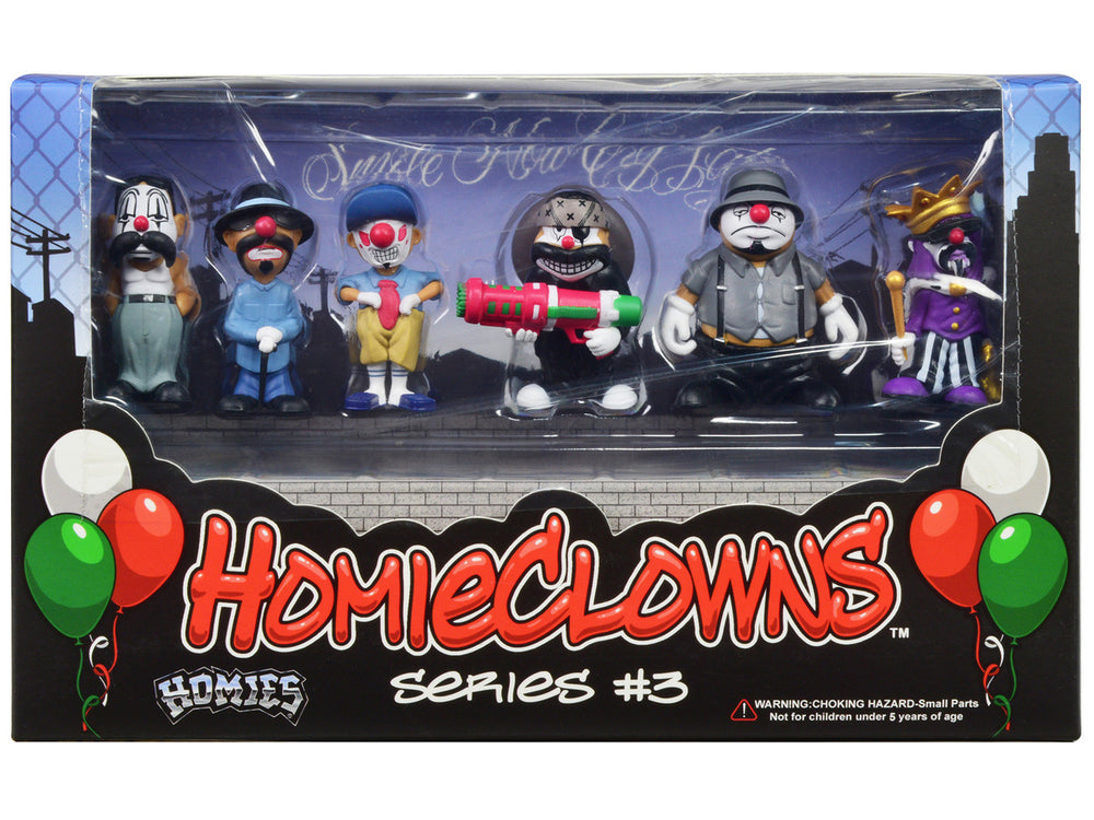 Homies - "HomieClowns" Series 3 2-Inch Figures Set of 6 Pieces by Homies