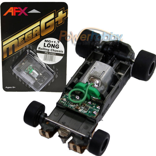 AFX Mega G+ 1.7 Rolling Chassis Long MegaG+ Racemasters AFX21023 21023
