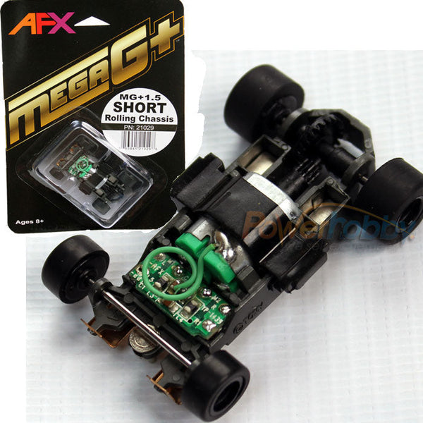 AFX Mega G+ 1.5 Rolling Chassis SHORT MegaG+ Racemasters AFX21029