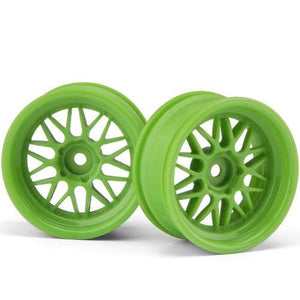 HPI Racing 106772 HRE C90 Wheel 26mm Green 6mm Offset (2) Touring Car