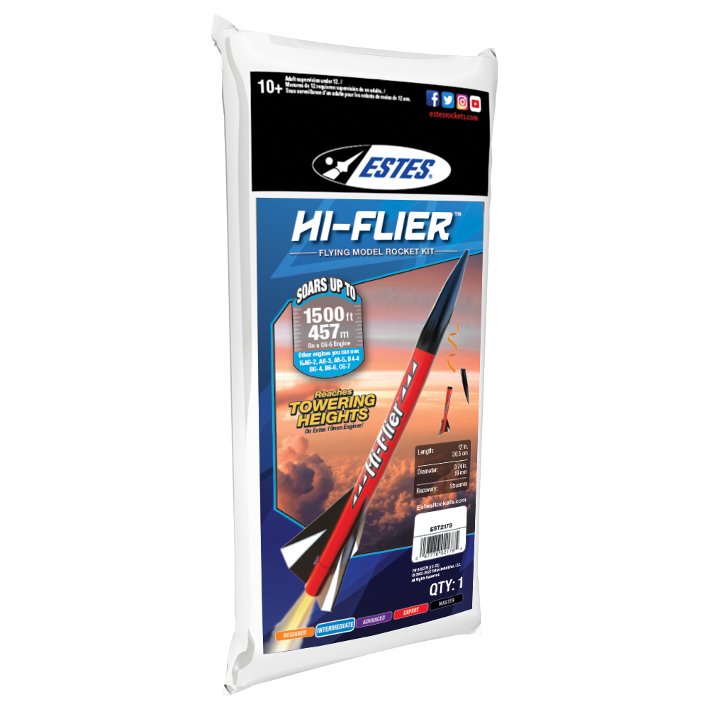 ESTES - Hi-Flier Model Rocket Kit, Skill Level 1