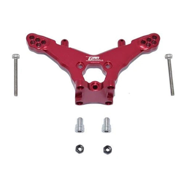 GPM Racing LM030-R Aluminum Rear Damper Mount Red : Losi 1/18 Mini-T 2.0