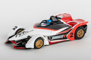AFX 22015 Formula N White/Black/Red Mega G+ HO Slot Car