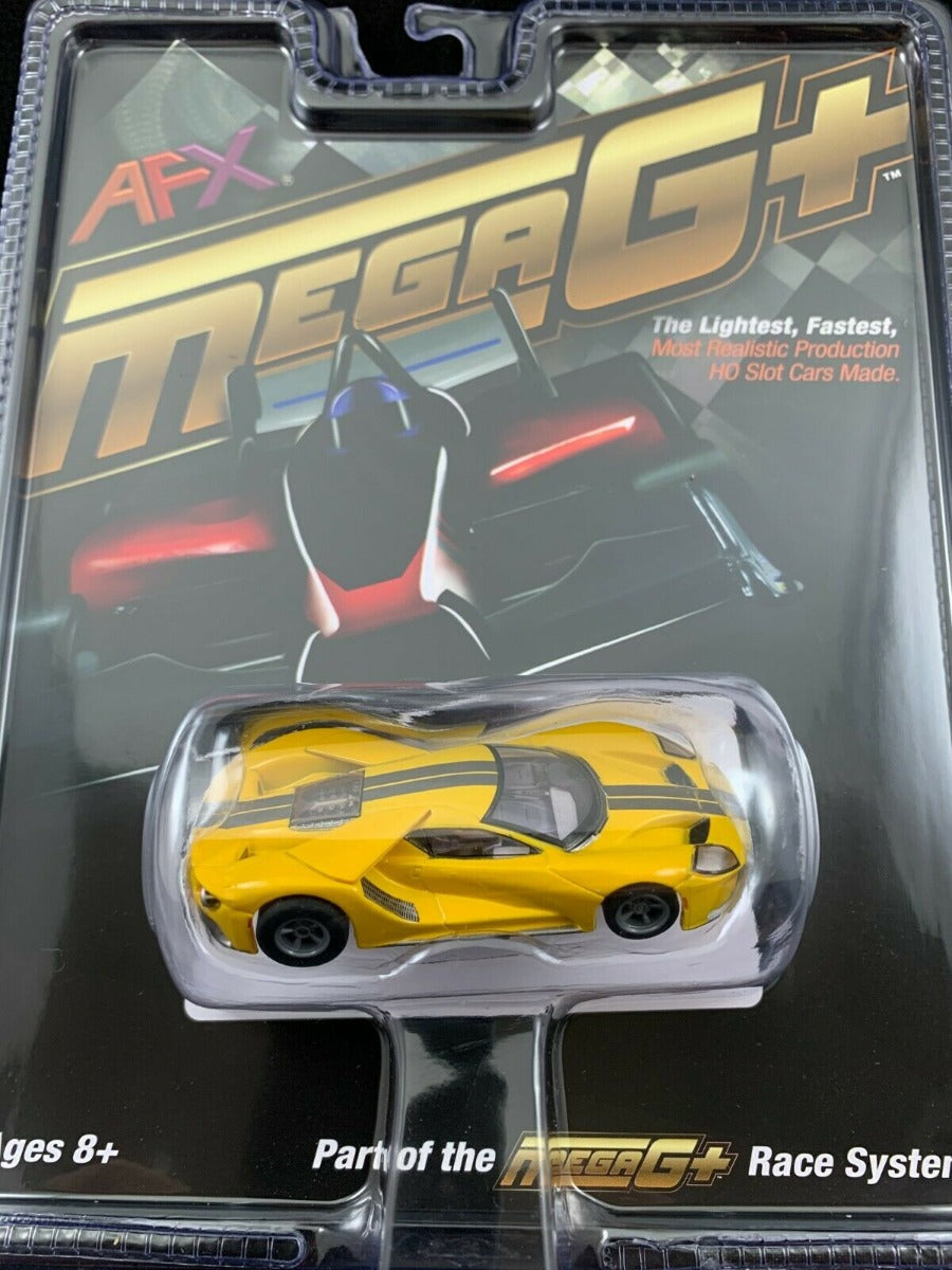 AFX 22029 Ford GT Triple Yellow MegeG+ Mega G+ Ho slot car AFX22029