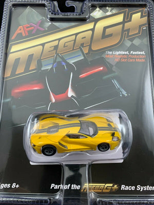 AFX 22029 Ford GT Triple Yellow MegeG+ Mega G+ Ho slot car AFX22029