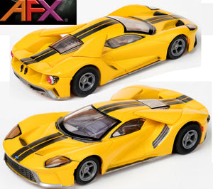 AFX 22029 Ford GT Triple Yellow MegeG+ Mega G+ Ho slot car AFX22029
