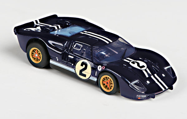 AFX 22031 Ford GT40 Mark IIB #2 Sebring Mega G+ HO Scale Slot Car